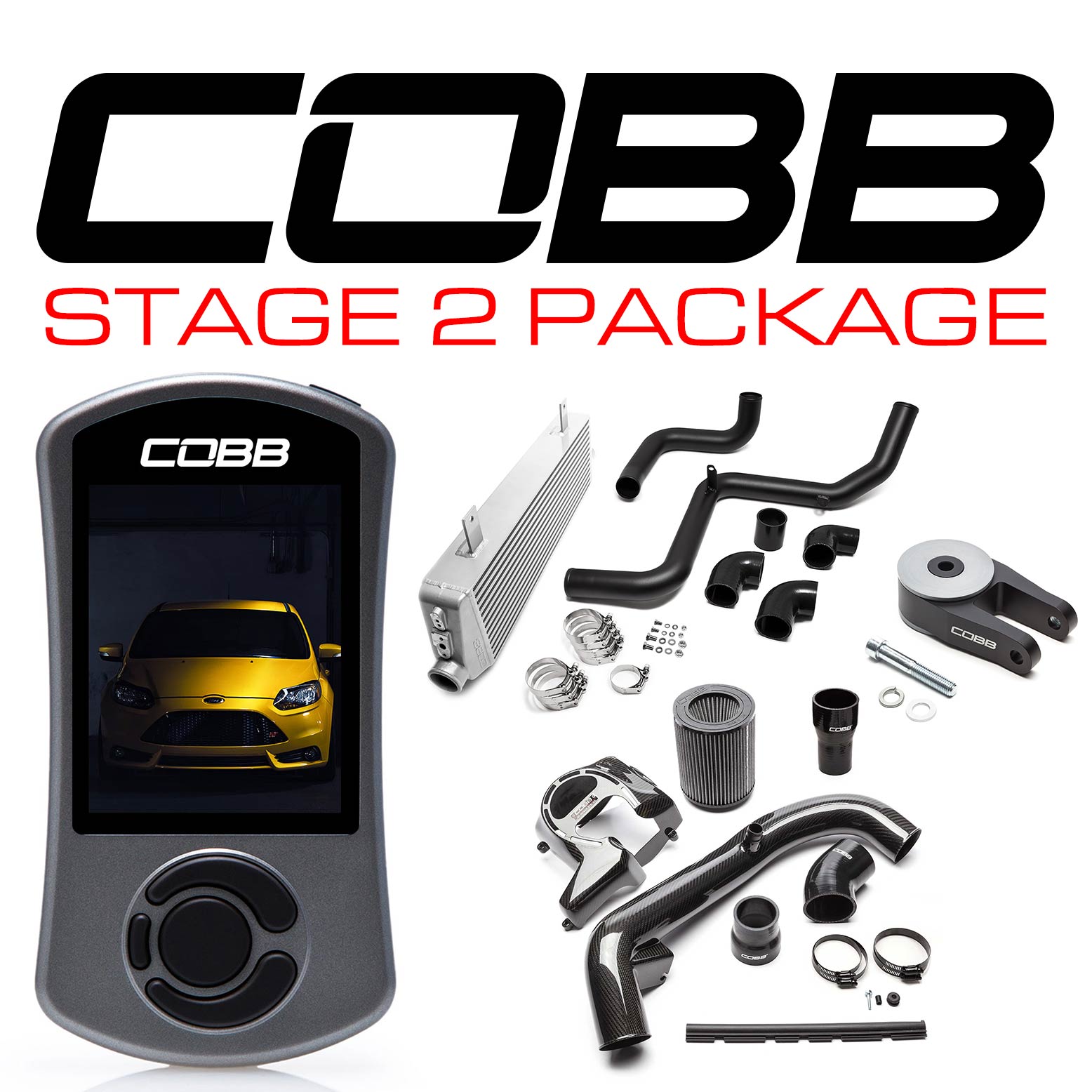 COBB Stage 2 Carbon Fibre Power Pack Focus ST INC. PRO TUNE